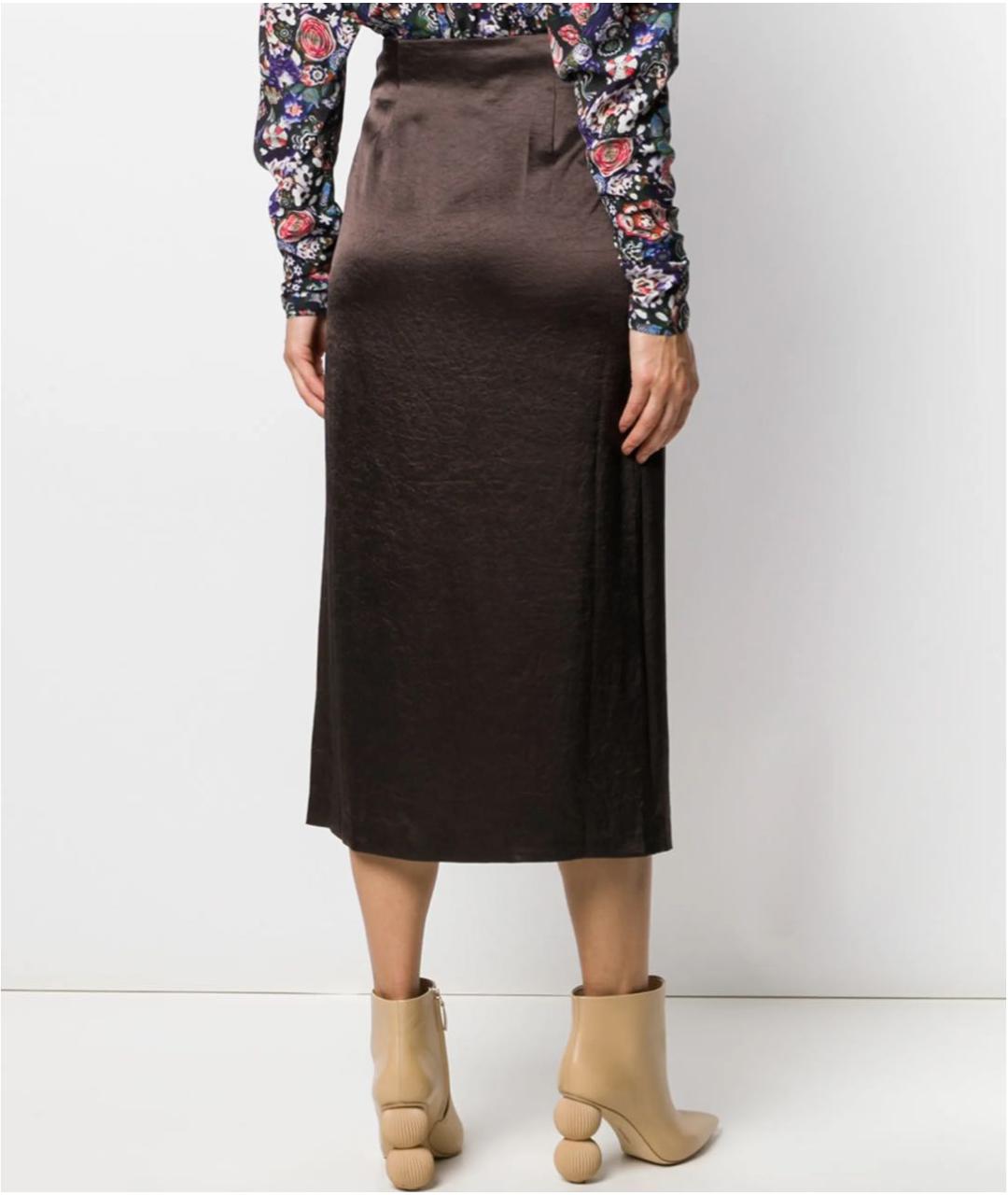 NANUSHKA Коричневая юбка миди, фото 7