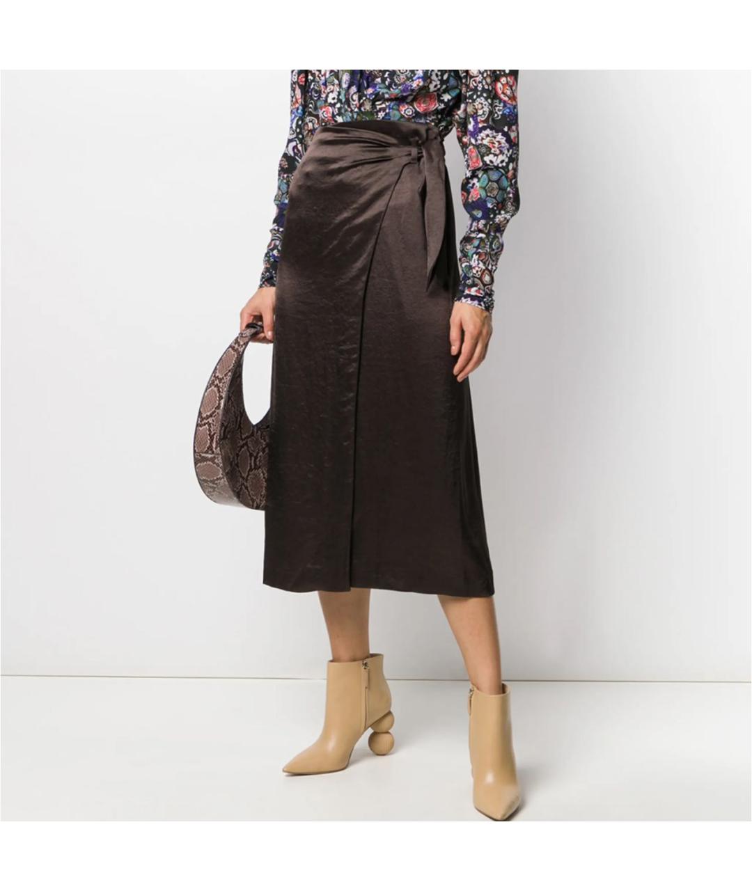 NANUSHKA Коричневая юбка миди, фото 6
