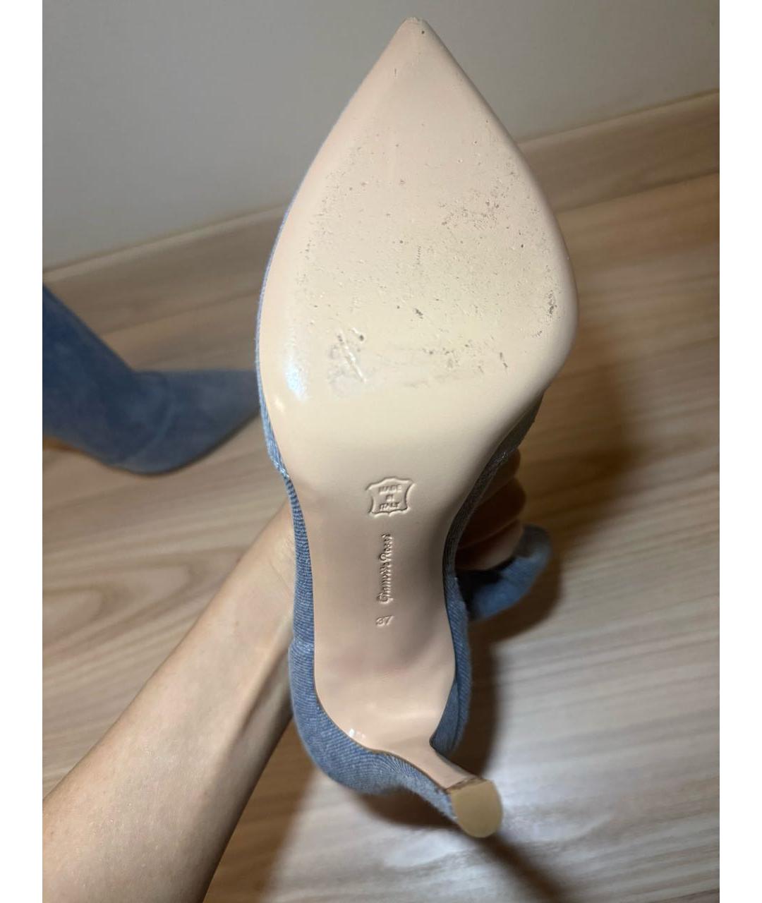 GIANVITO ROSSI Голубые ботильоны, фото 6