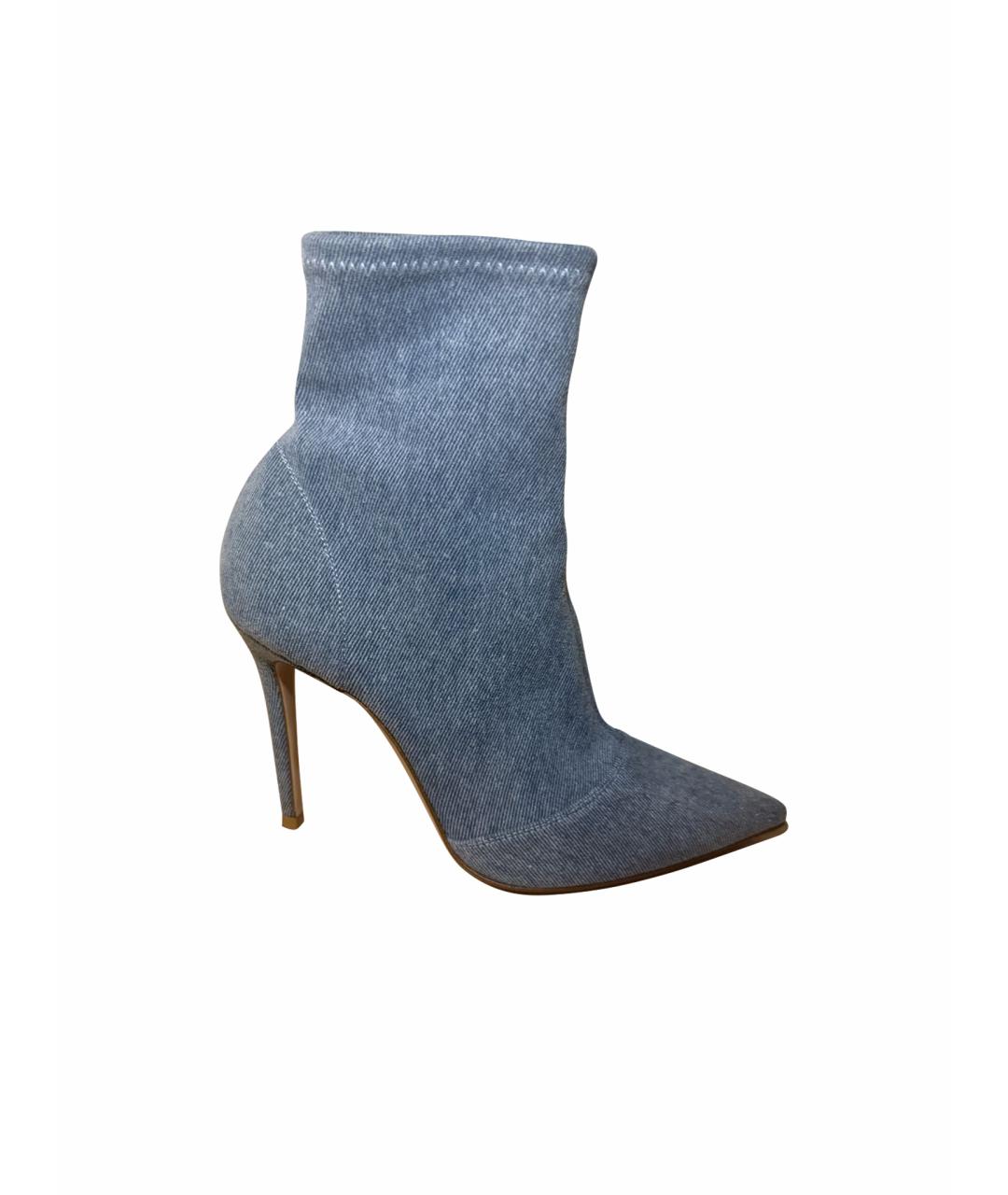 GIANVITO ROSSI Голубые ботильоны, фото 1