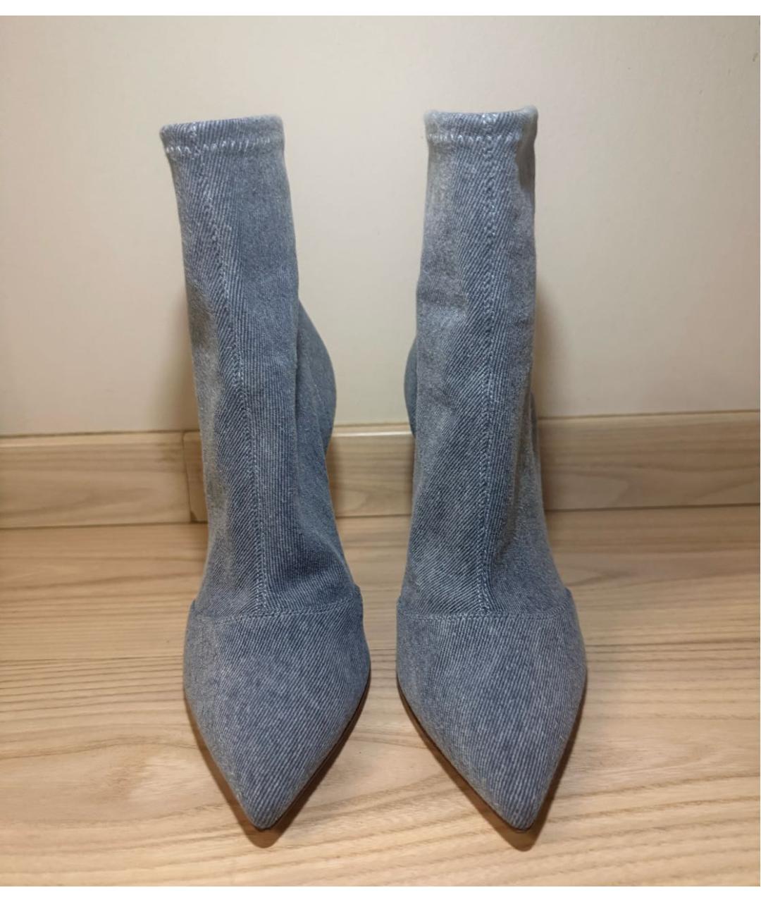 GIANVITO ROSSI Голубые ботильоны, фото 2