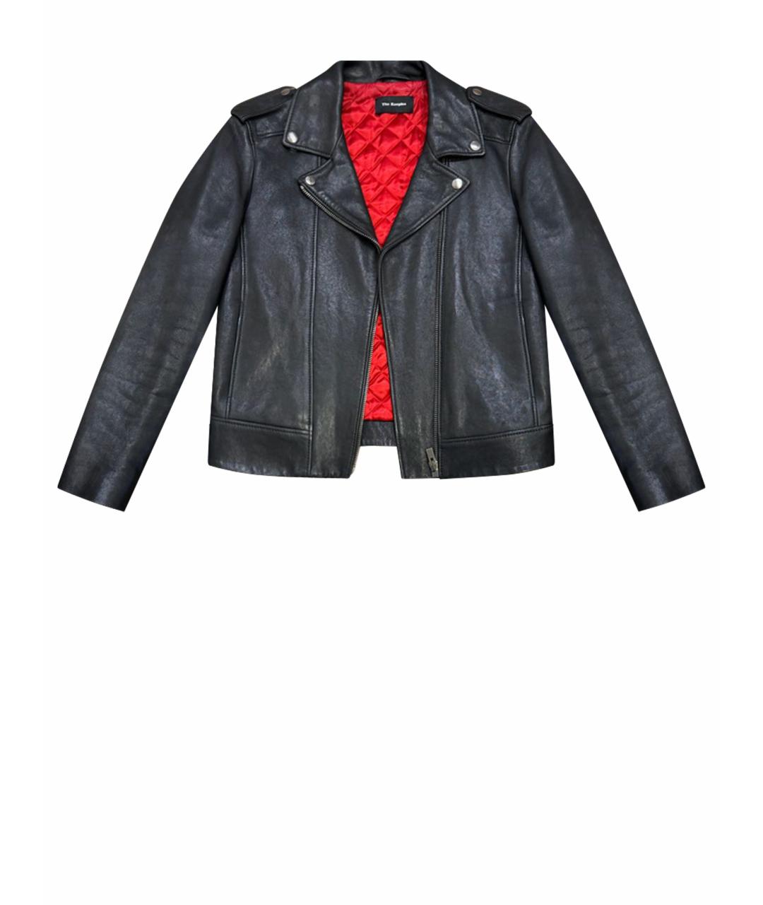 THE KOOPLES Черная кожаная куртка, фото 1