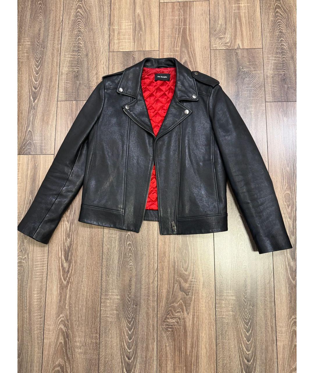 THE KOOPLES Черная кожаная куртка, фото 4