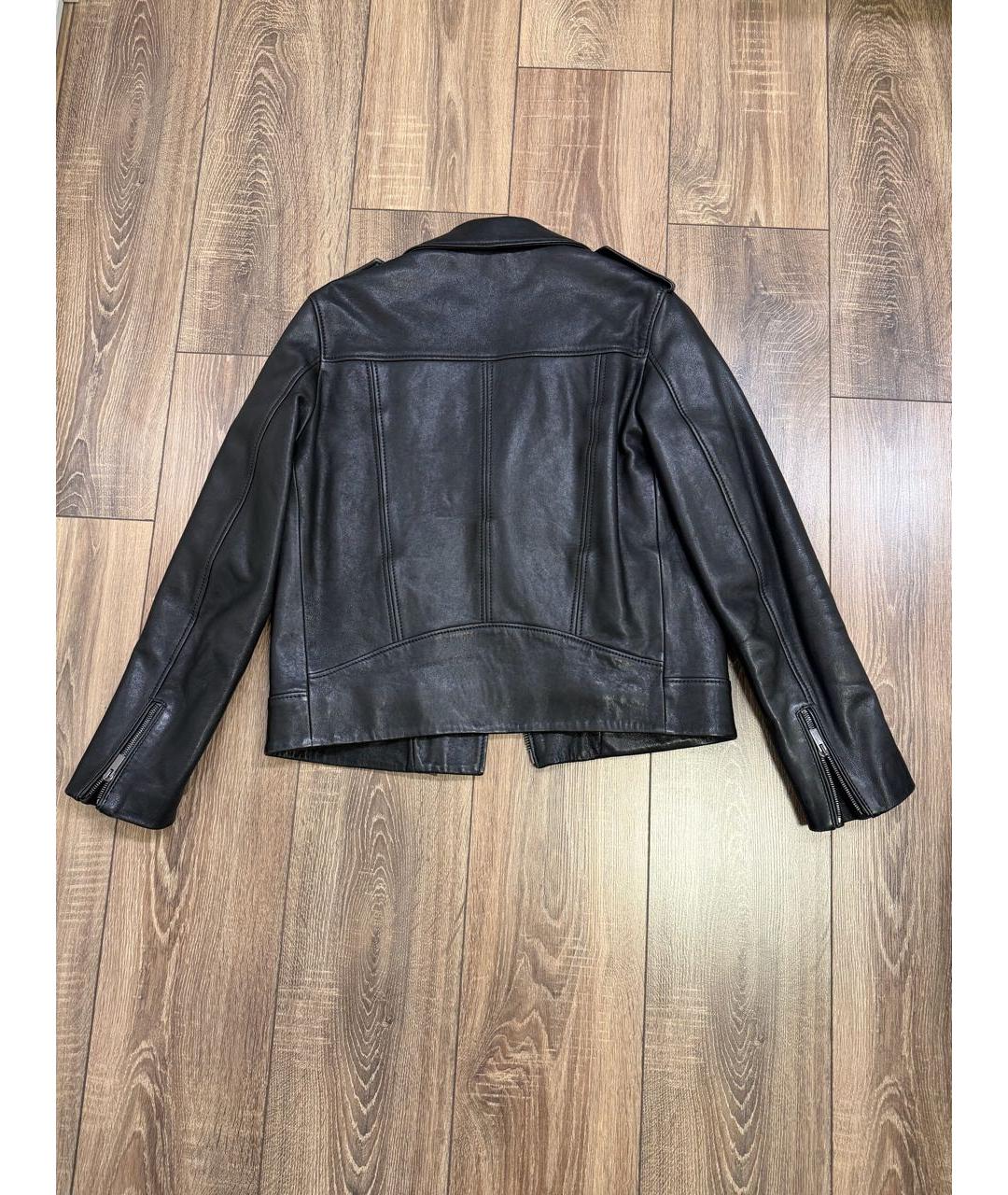 THE KOOPLES Черная кожаная куртка, фото 3