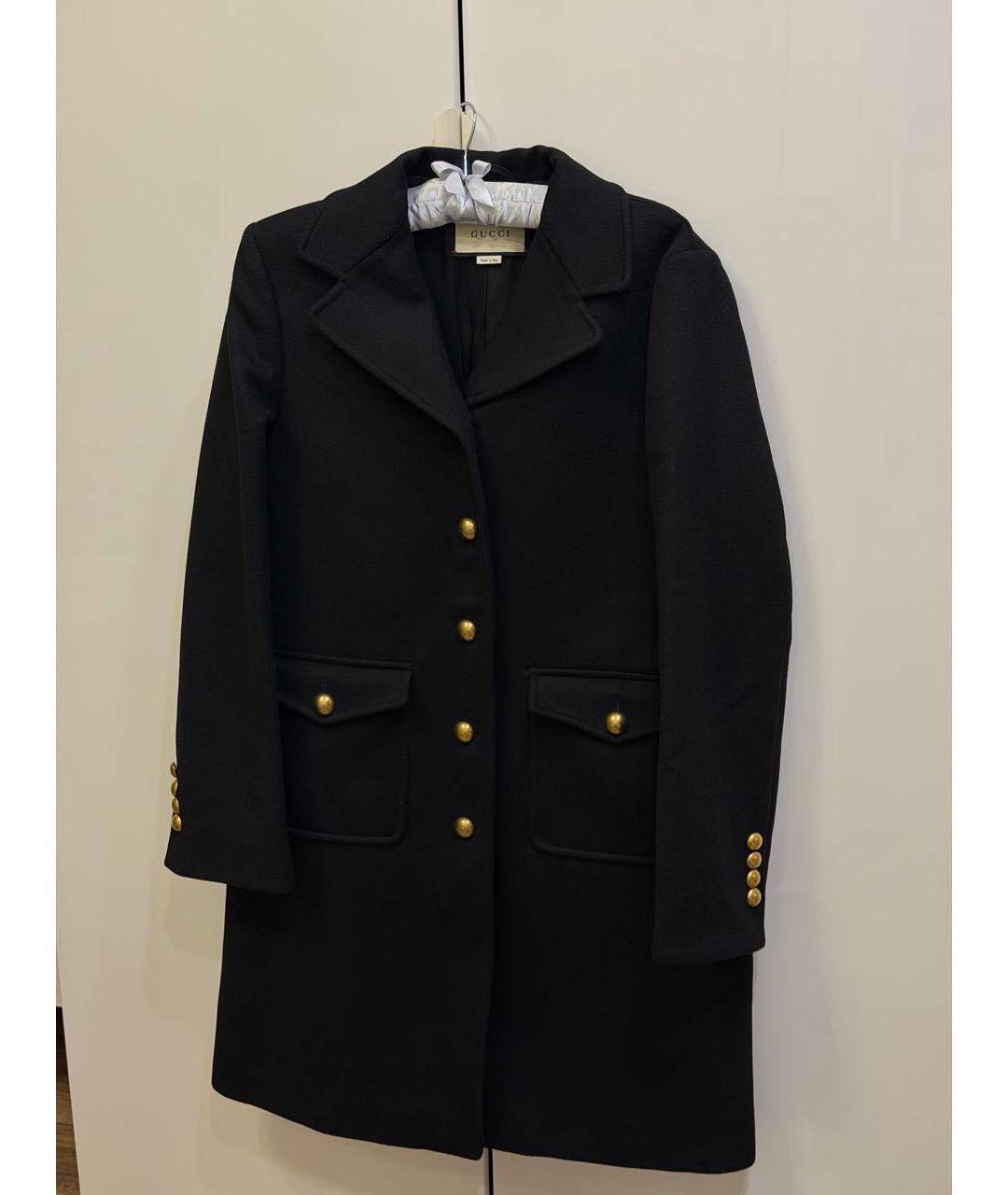GUCCI Черное пальто, фото 4