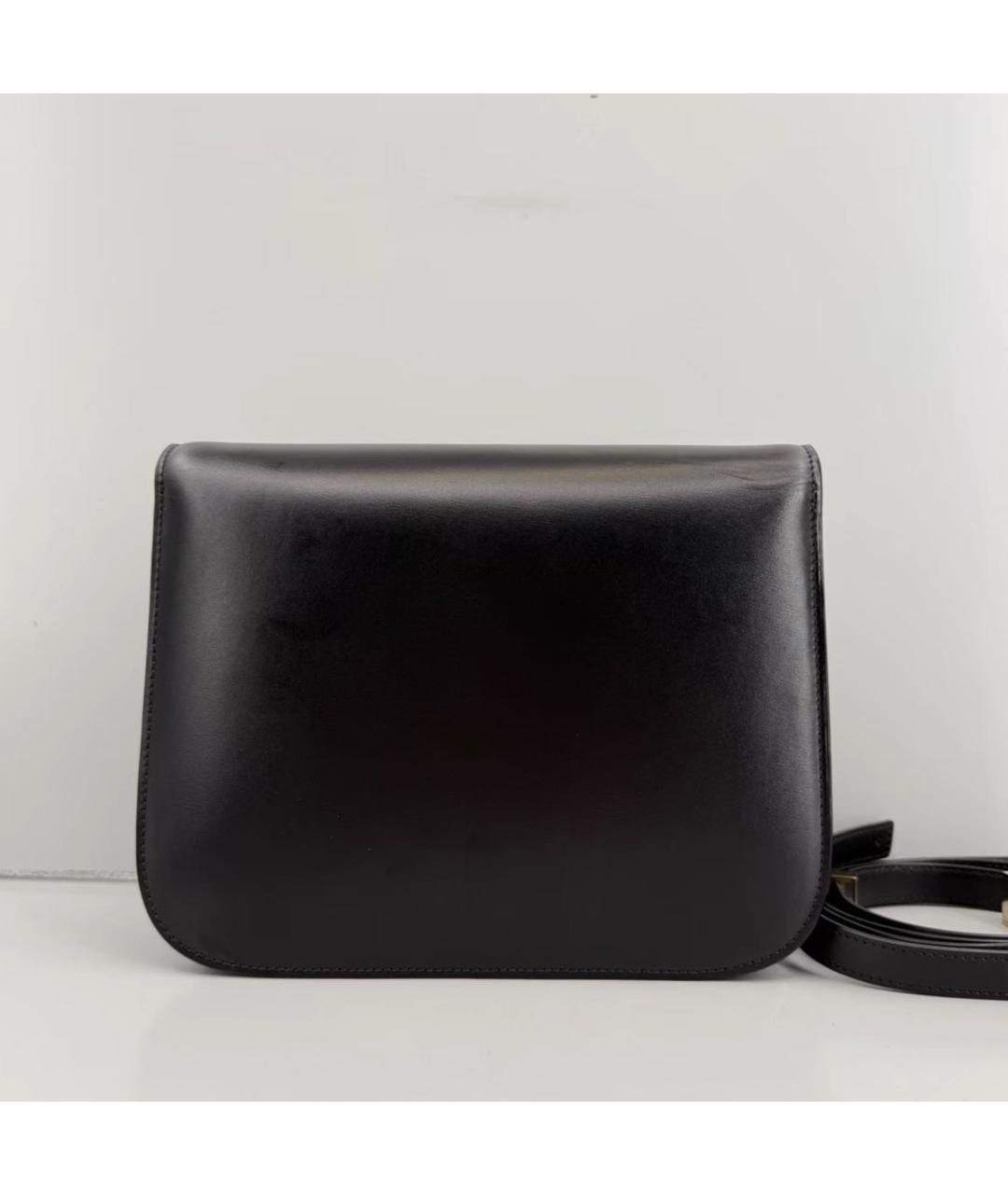 CELINE Черная кожаная сумка через плечо, фото 3