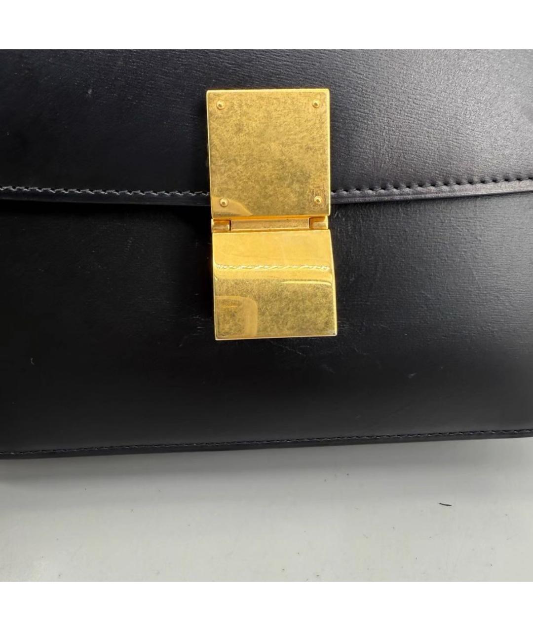 CELINE Черная кожаная сумка через плечо, фото 5