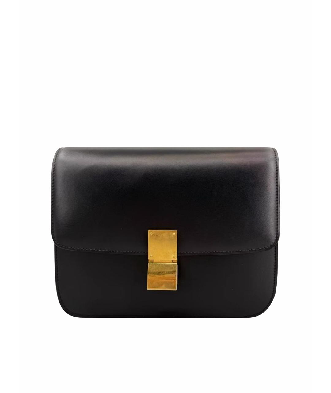 CELINE Черная кожаная сумка через плечо, фото 1