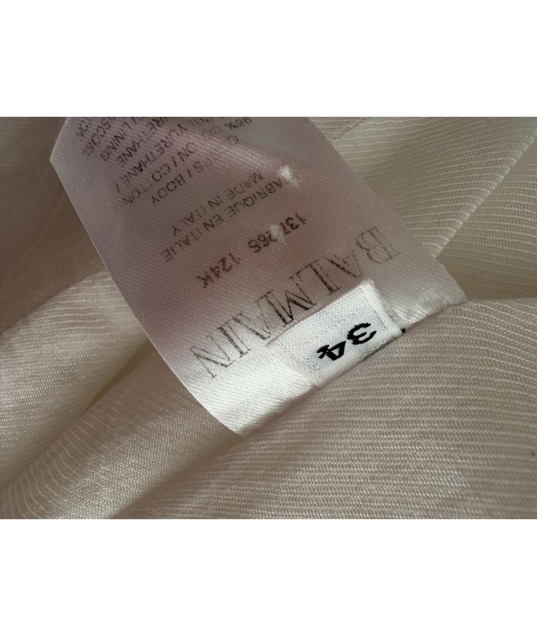 BALMAIN Белый деним жакет/пиджак, фото 6