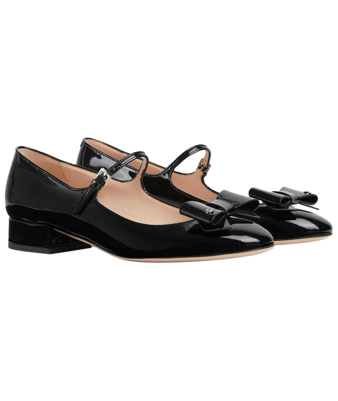 GUCCI Черные кожаные туфли, фото 3