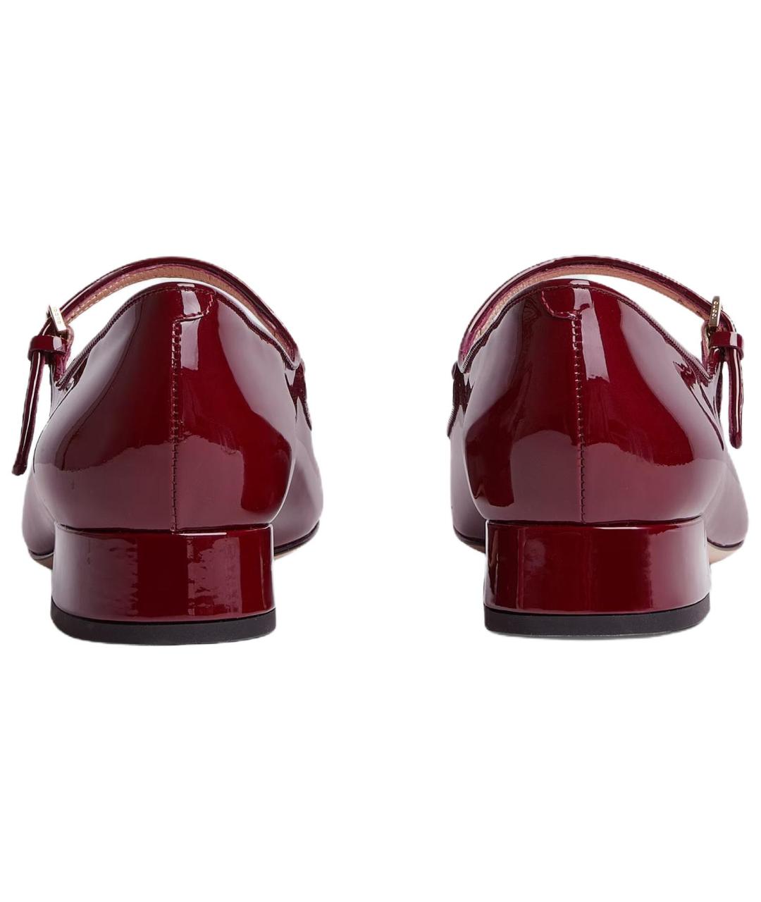 GUCCI Красные кожаные туфли, фото 5