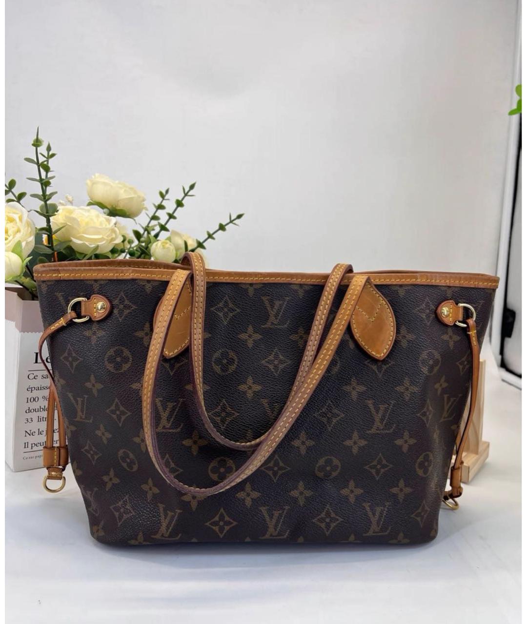 LOUIS VUITTON Коричневая сумка тоут, фото 6