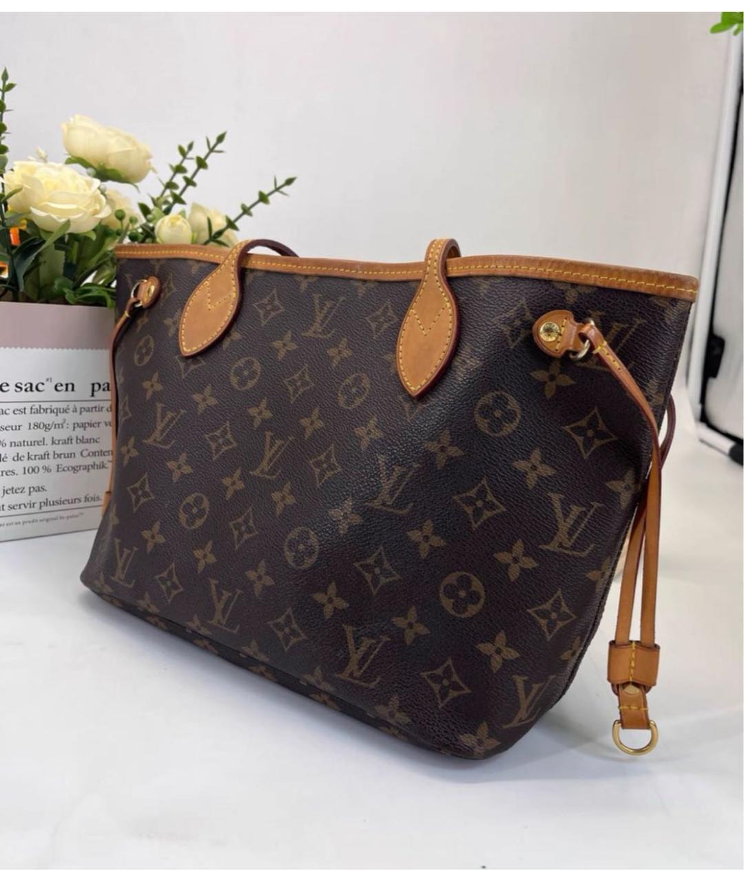 LOUIS VUITTON Коричневая сумка тоут, фото 3