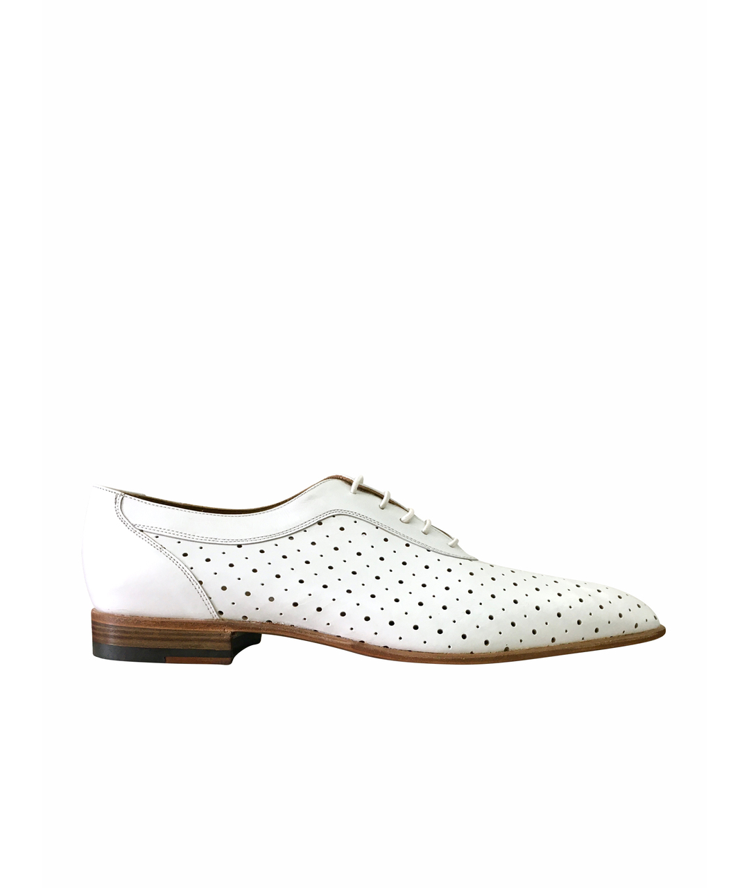 BILANCIONI Белые кожаные туфли, фото 1