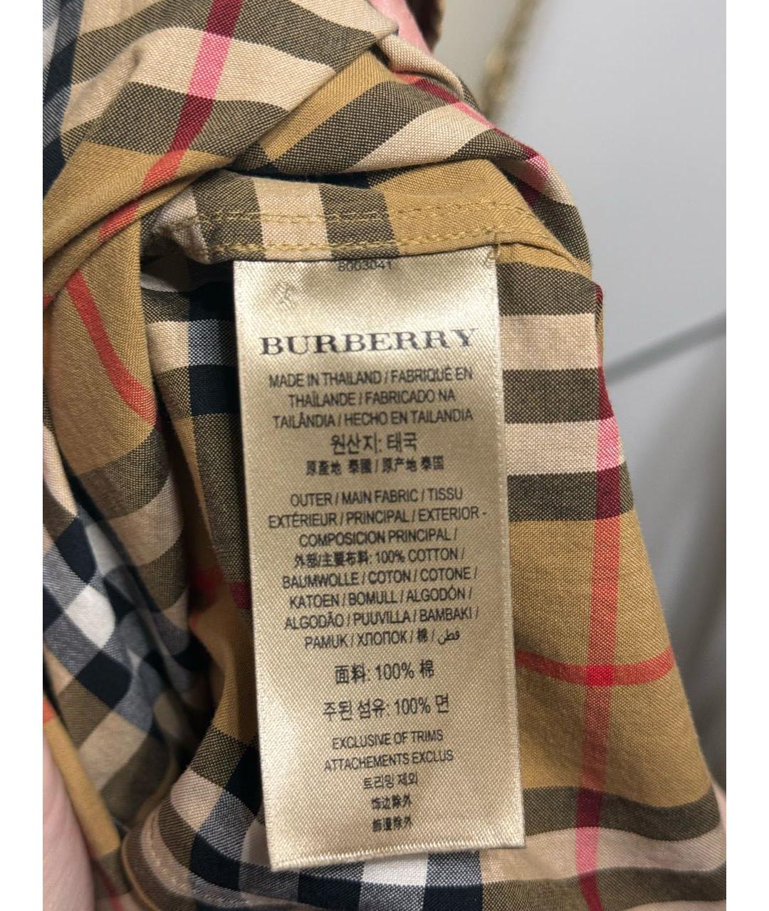 BURBERRY Хлопковая рубашка, фото 5