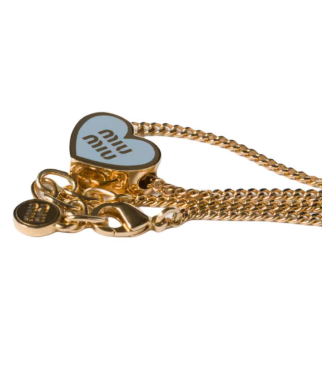 MIU MIU Золотой браслет, фото 2