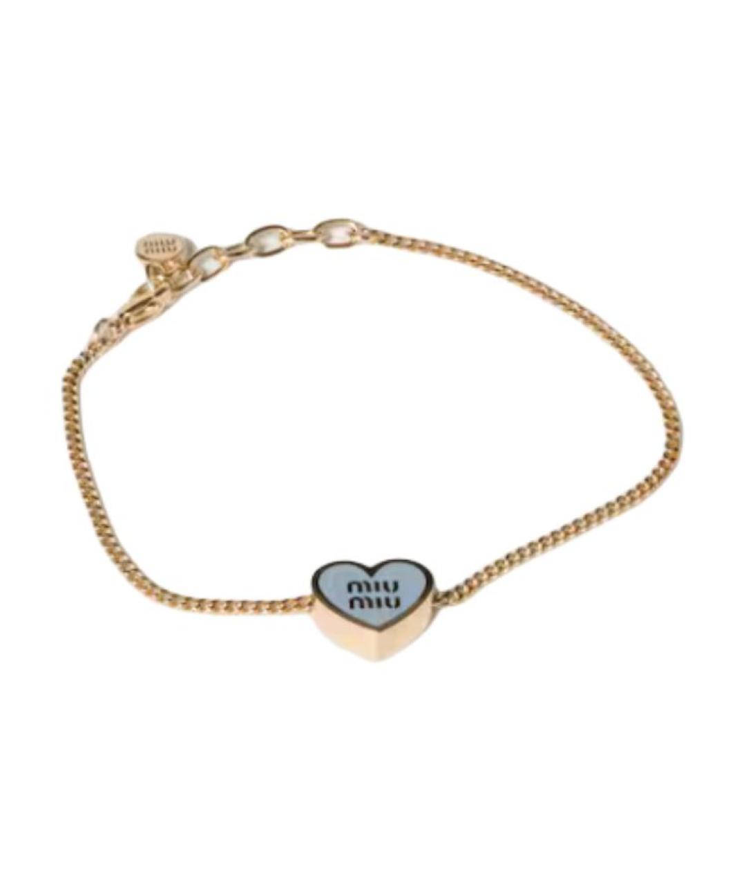 MIU MIU Золотой браслет, фото 1