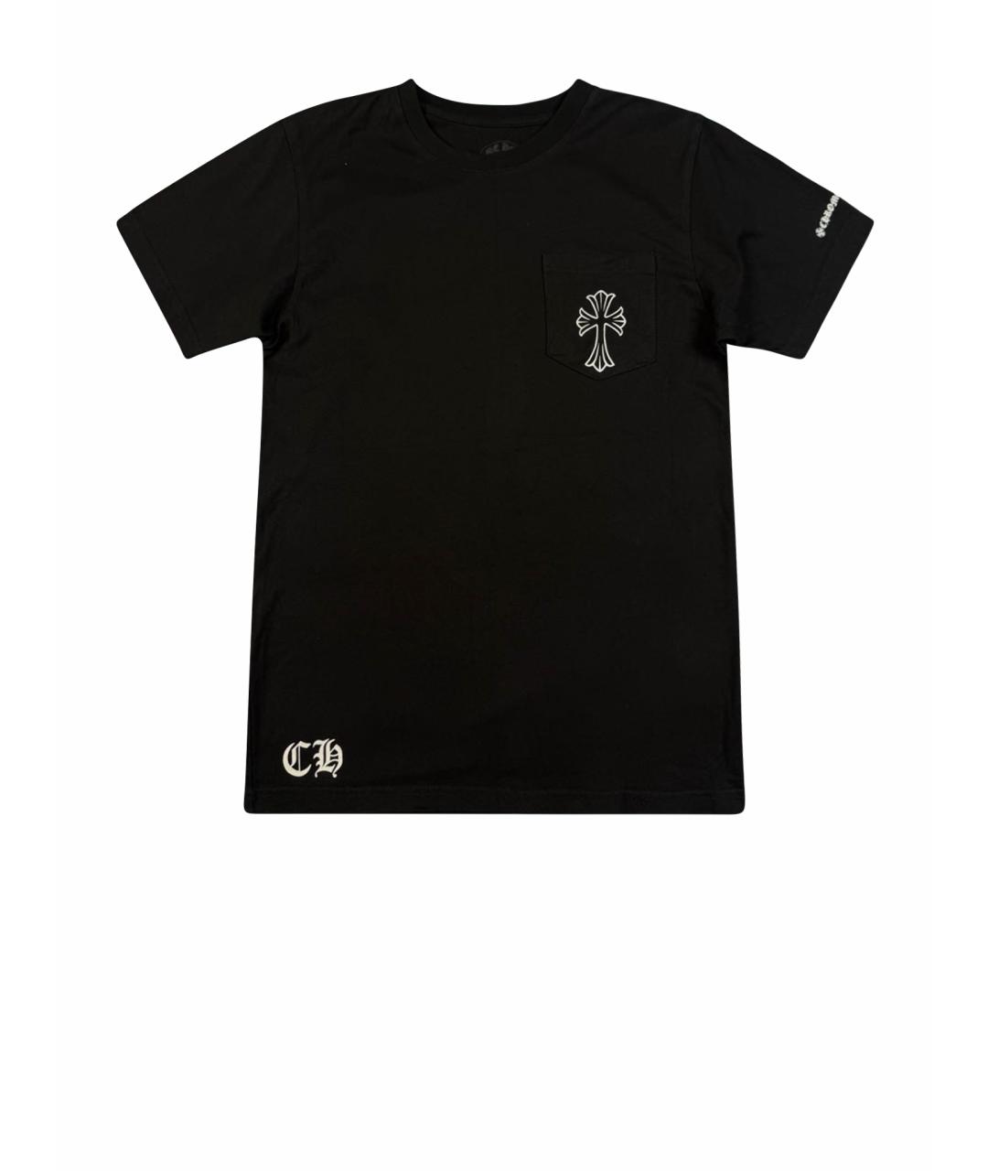 CHROME HEARTS Черная хлопковая футболка, фото 7