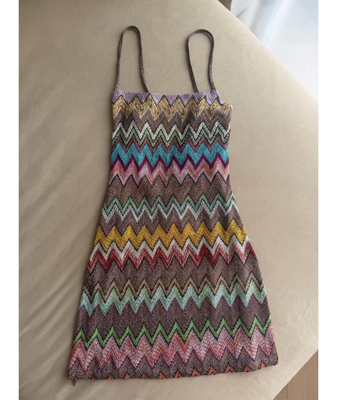 MISSONI Мульти вискозное платье, фото 2