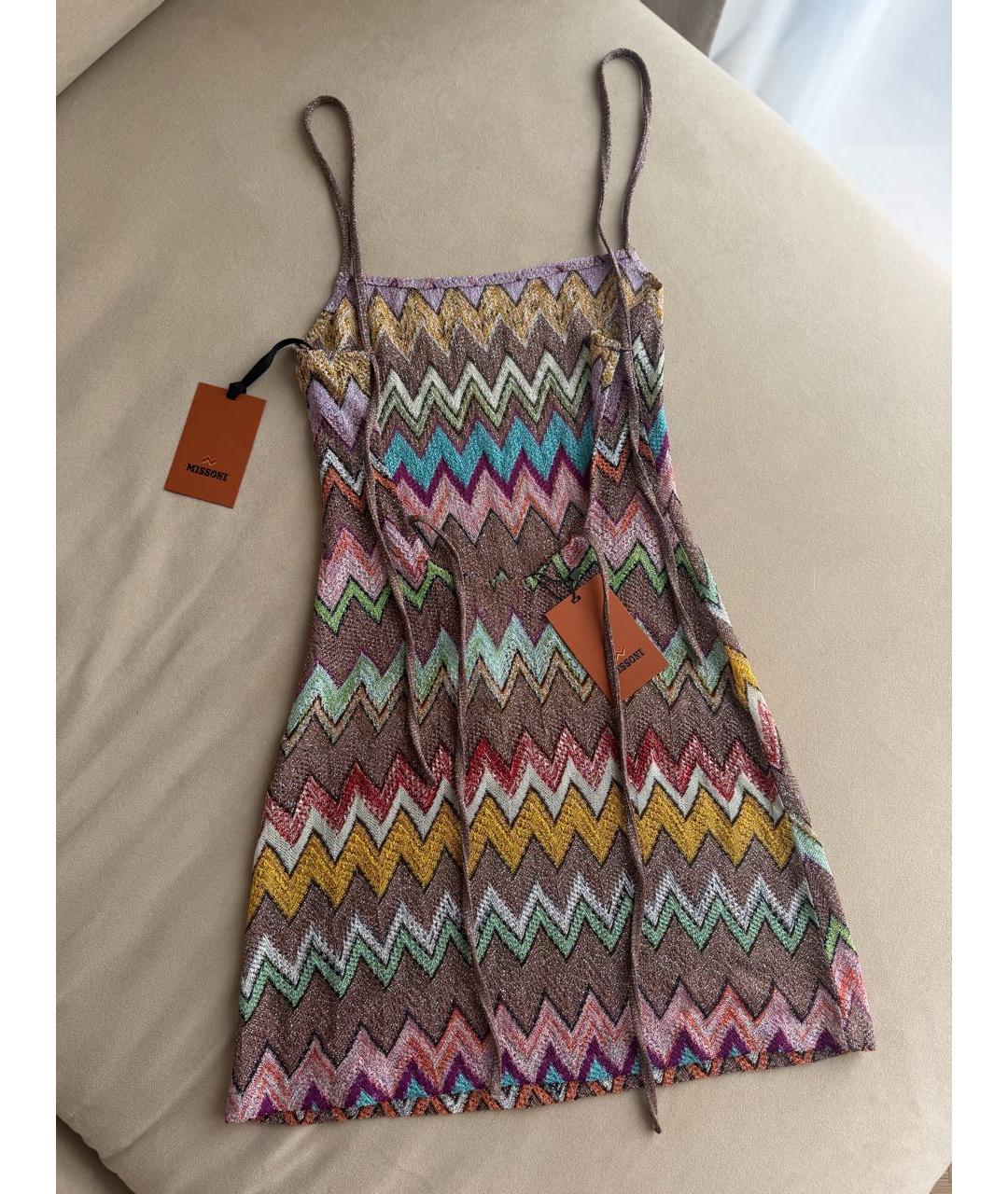 MISSONI Мульти вискозное платье, фото 3