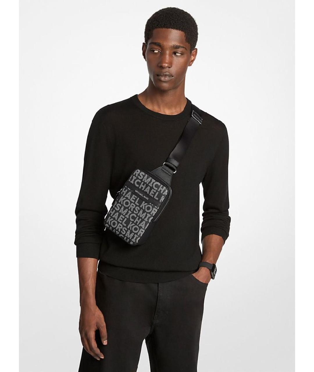 MICHAEL KORS Синяя сумка на плечо из искусственной кожи, фото 7