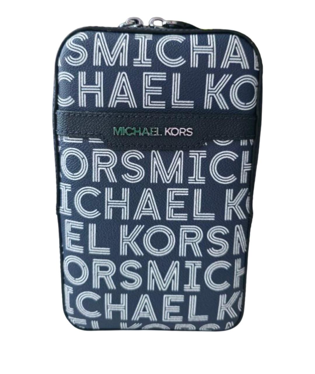 MICHAEL KORS Синяя сумка на плечо из искусственной кожи, фото 1