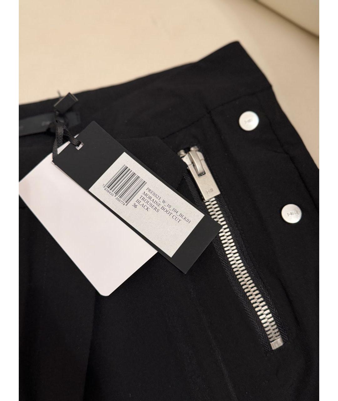 HELIOT EMIL Черные брюки узкие, фото 4