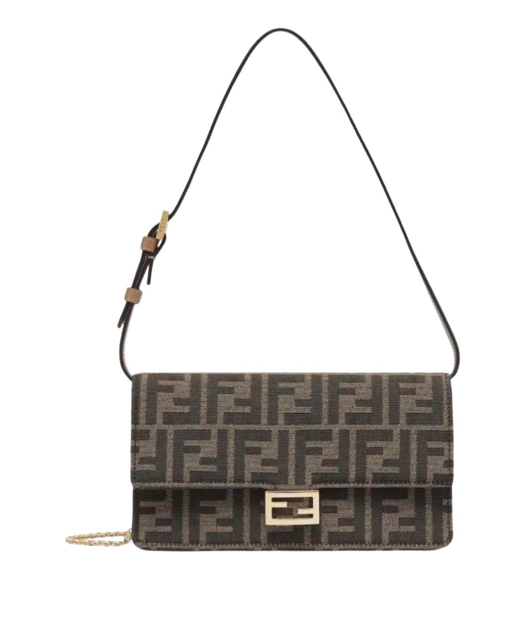 FENDI Коричневая сумка через плечо, фото 1
