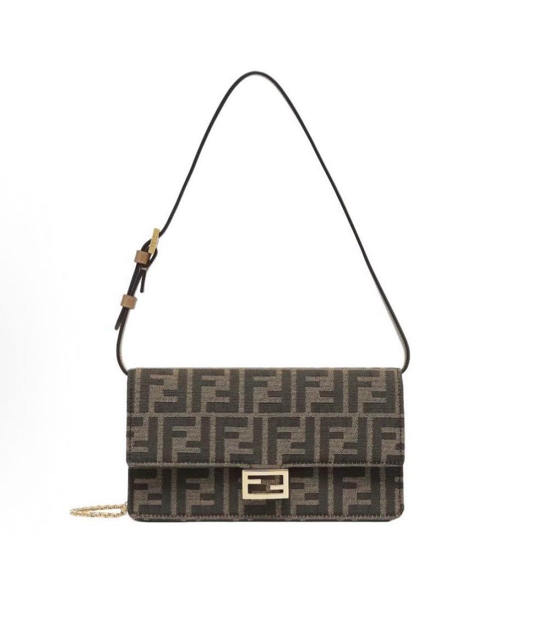 FENDI Коричневая сумка через плечо, фото 6