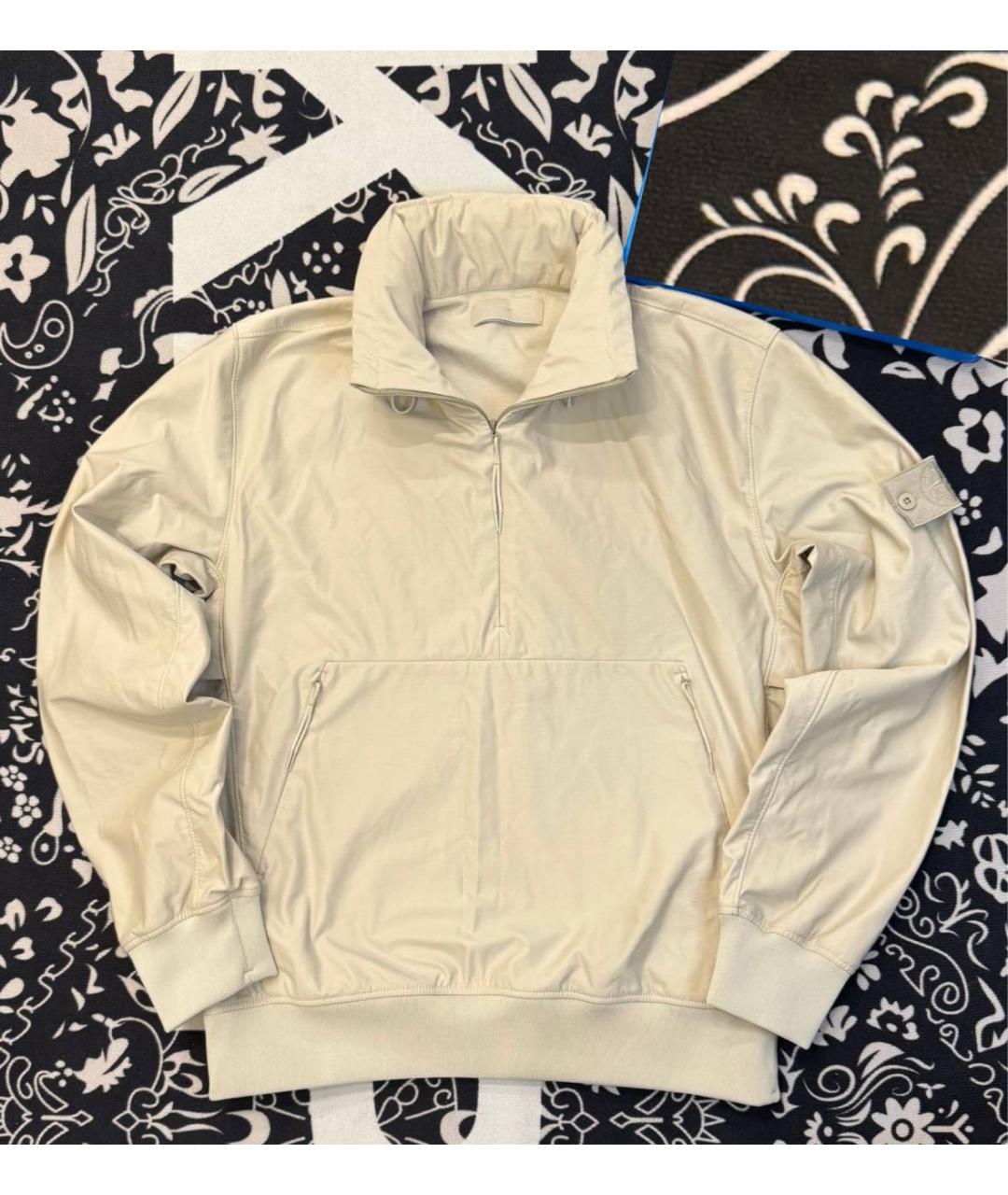 STONE ISLAND Бежевая полиамидовая куртка, фото 2