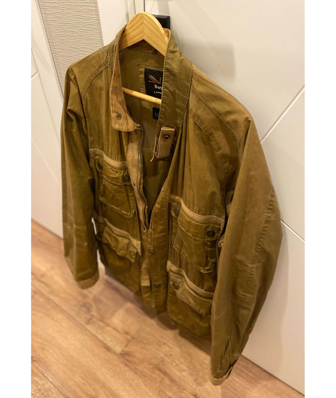BARBOUR Горчичная хлопковая куртка, фото 3