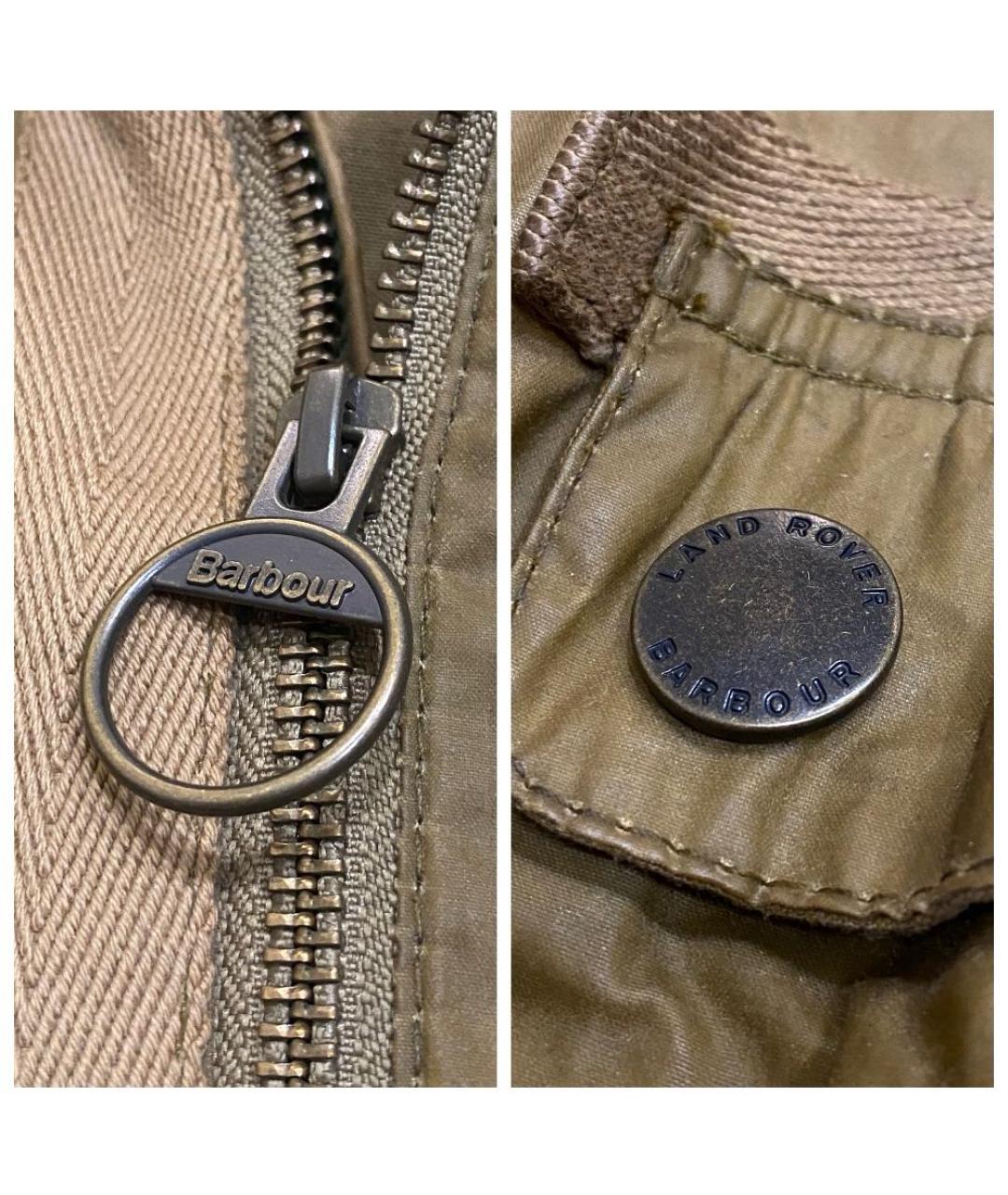 BARBOUR Горчичная хлопковая куртка, фото 7