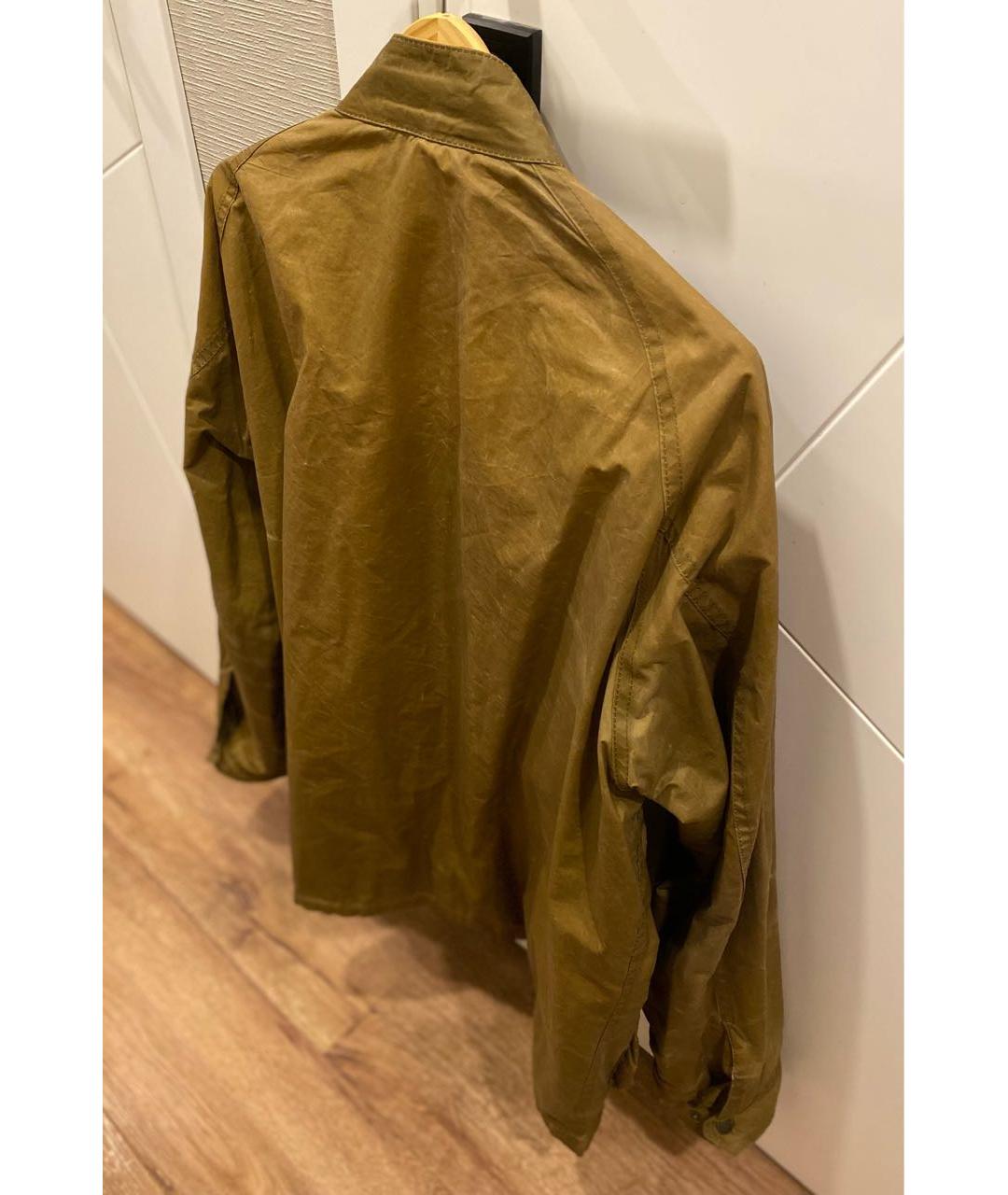 BARBOUR Горчичная хлопковая куртка, фото 2
