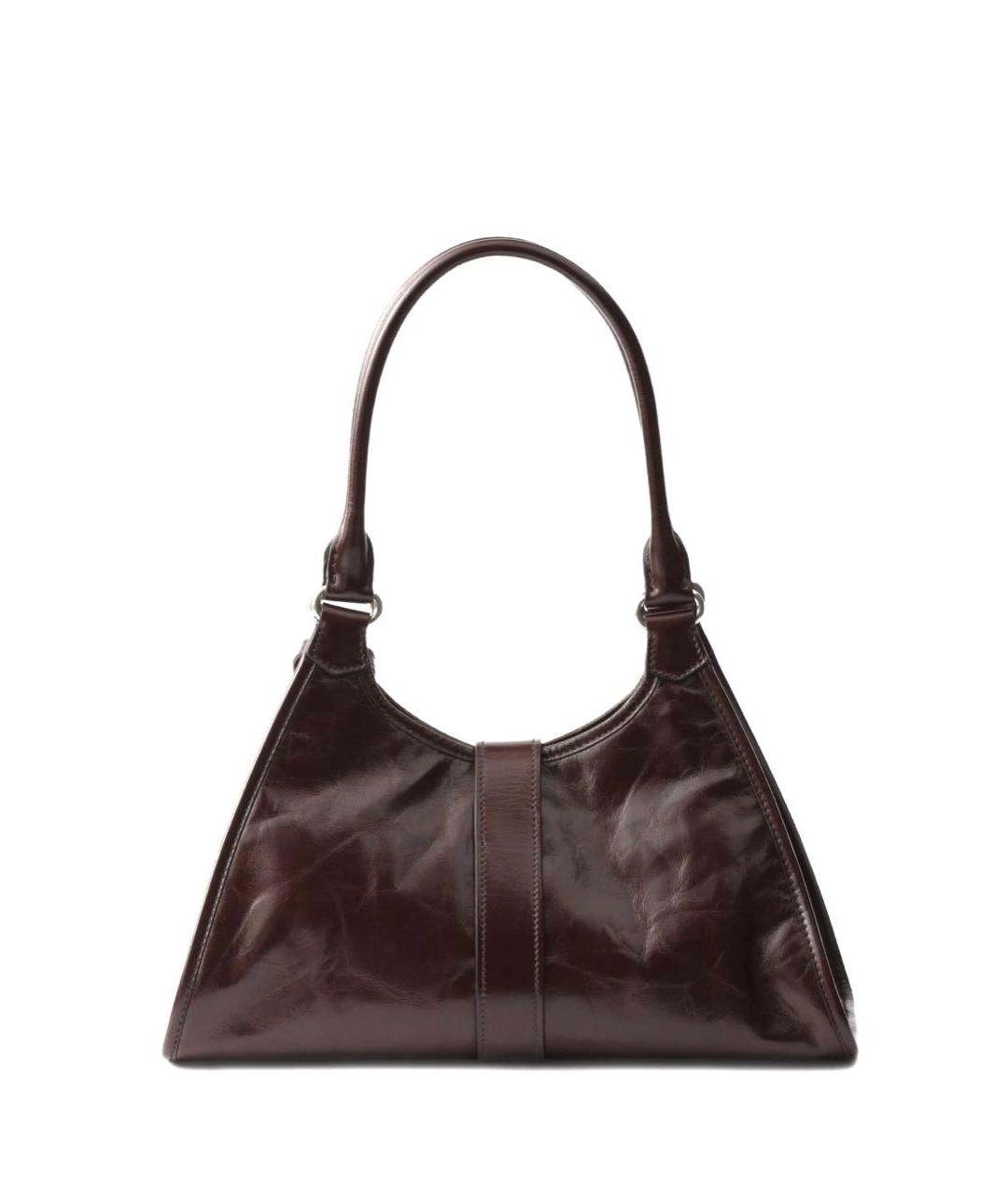 PRADA Коричневая сумка тоут из лакированной кожи, фото 3