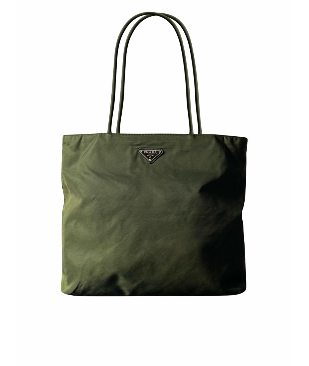PRADA Зеленая сумка тоут, фото 1