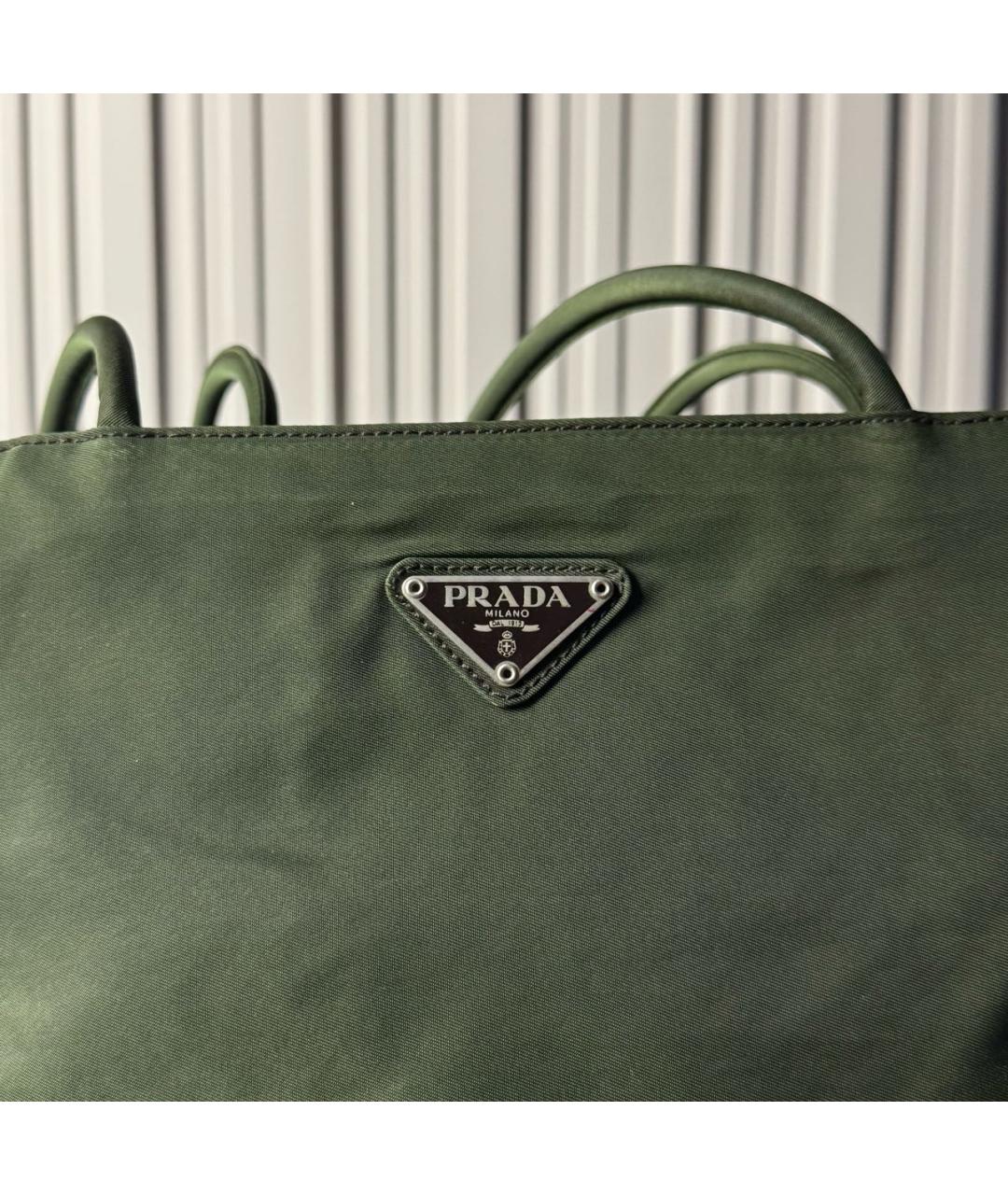 PRADA Зеленая сумка тоут, фото 4
