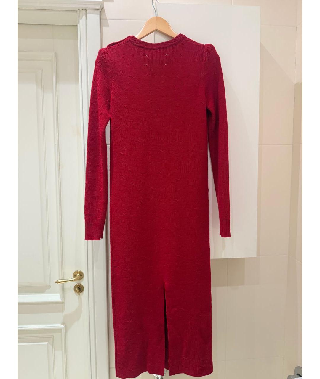 MAISON MARGIELA Красное повседневное платье, фото 4