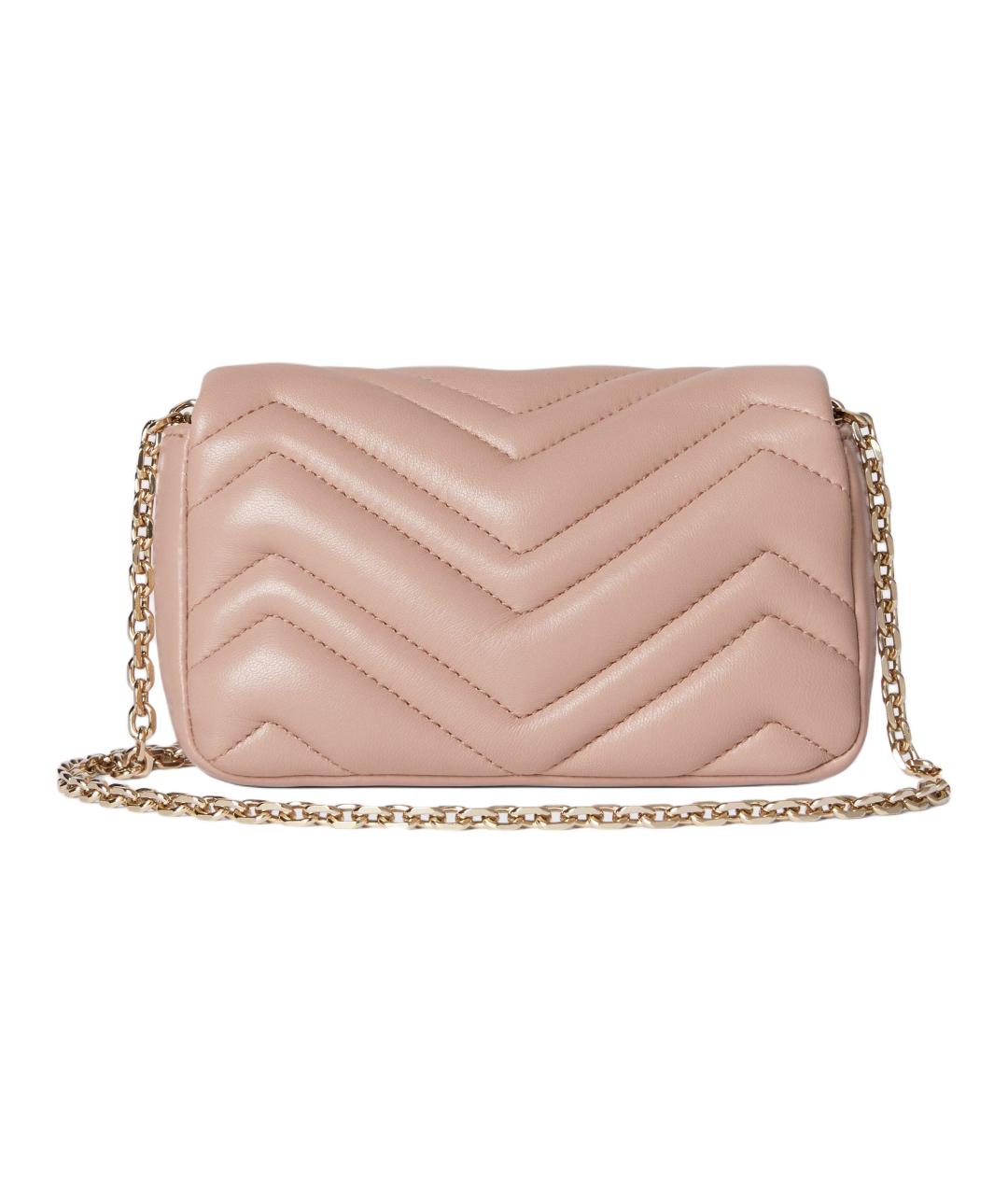 GUCCI Розовая кожаная сумка через плечо, фото 3