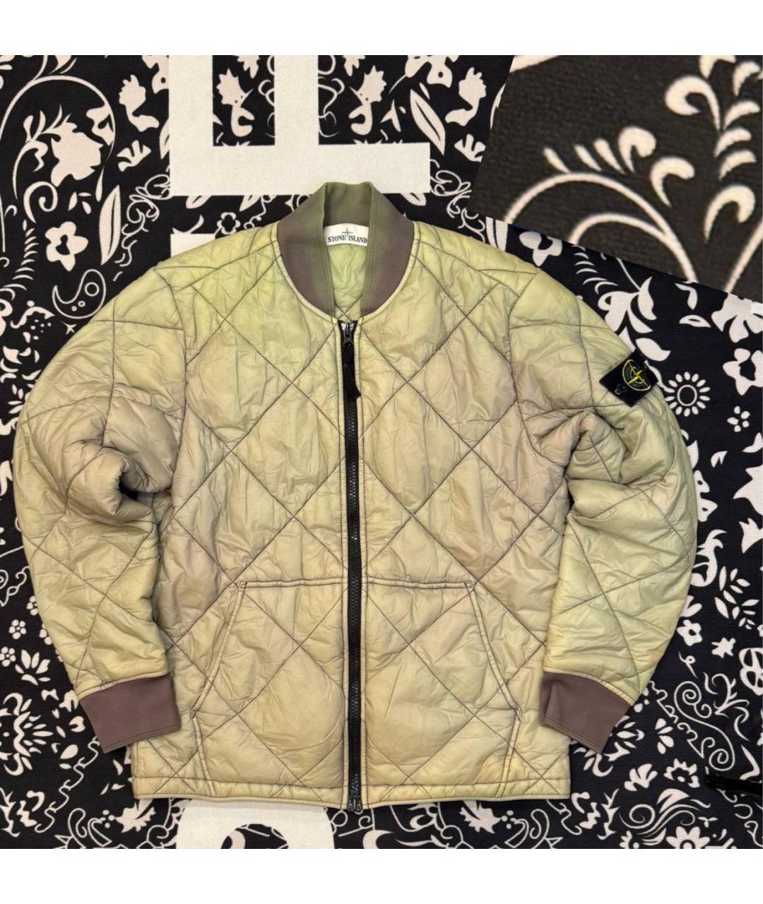 STONE ISLAND Зеленая полиамидовая куртка, фото 5