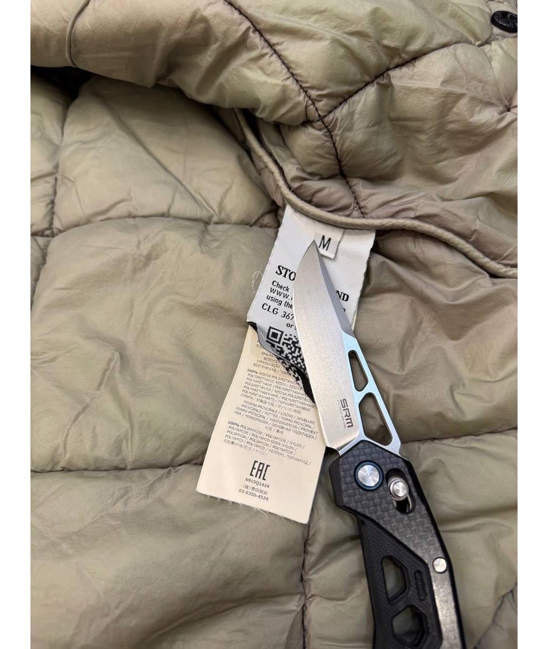 STONE ISLAND Зеленая полиамидовая куртка, фото 4