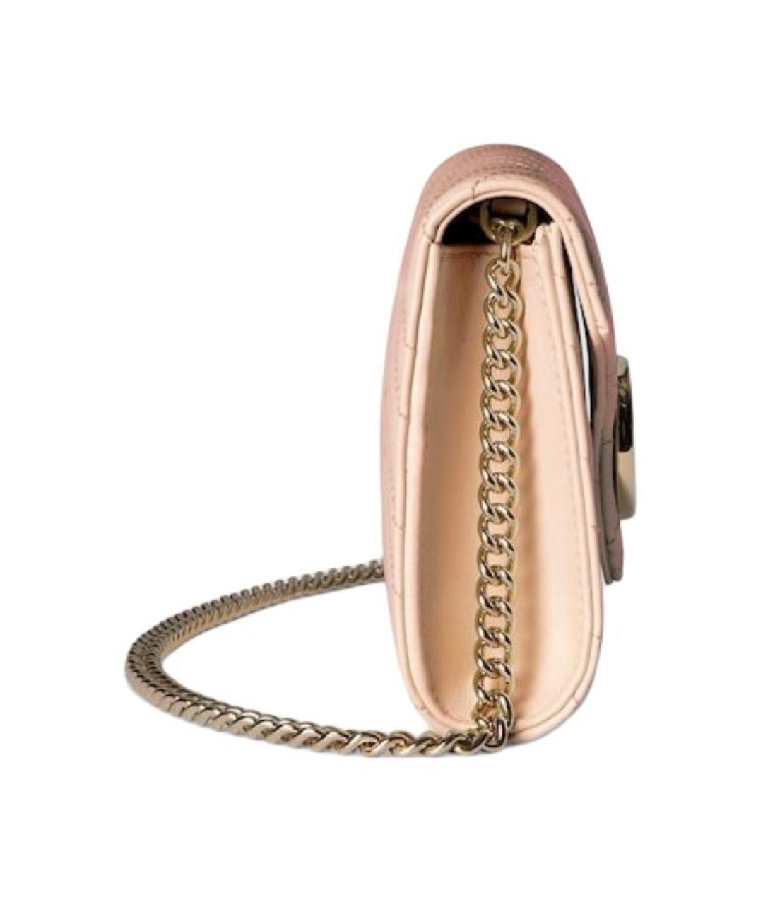 GUCCI Розовый кожаный кошелек, фото 4