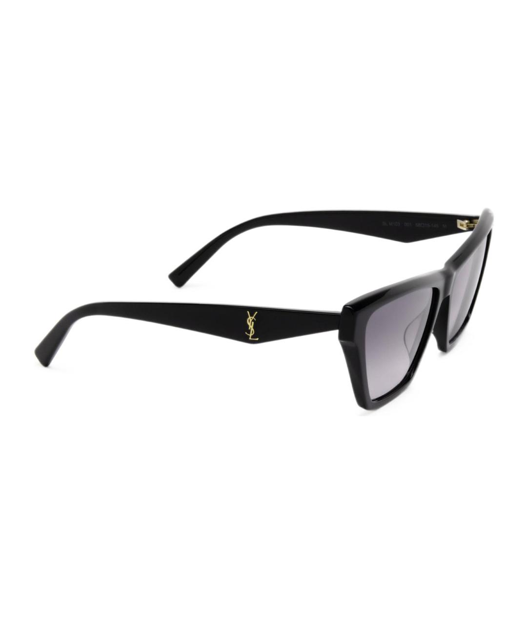SAINT LAURENT Черные солнцезащитные очки, фото 2
