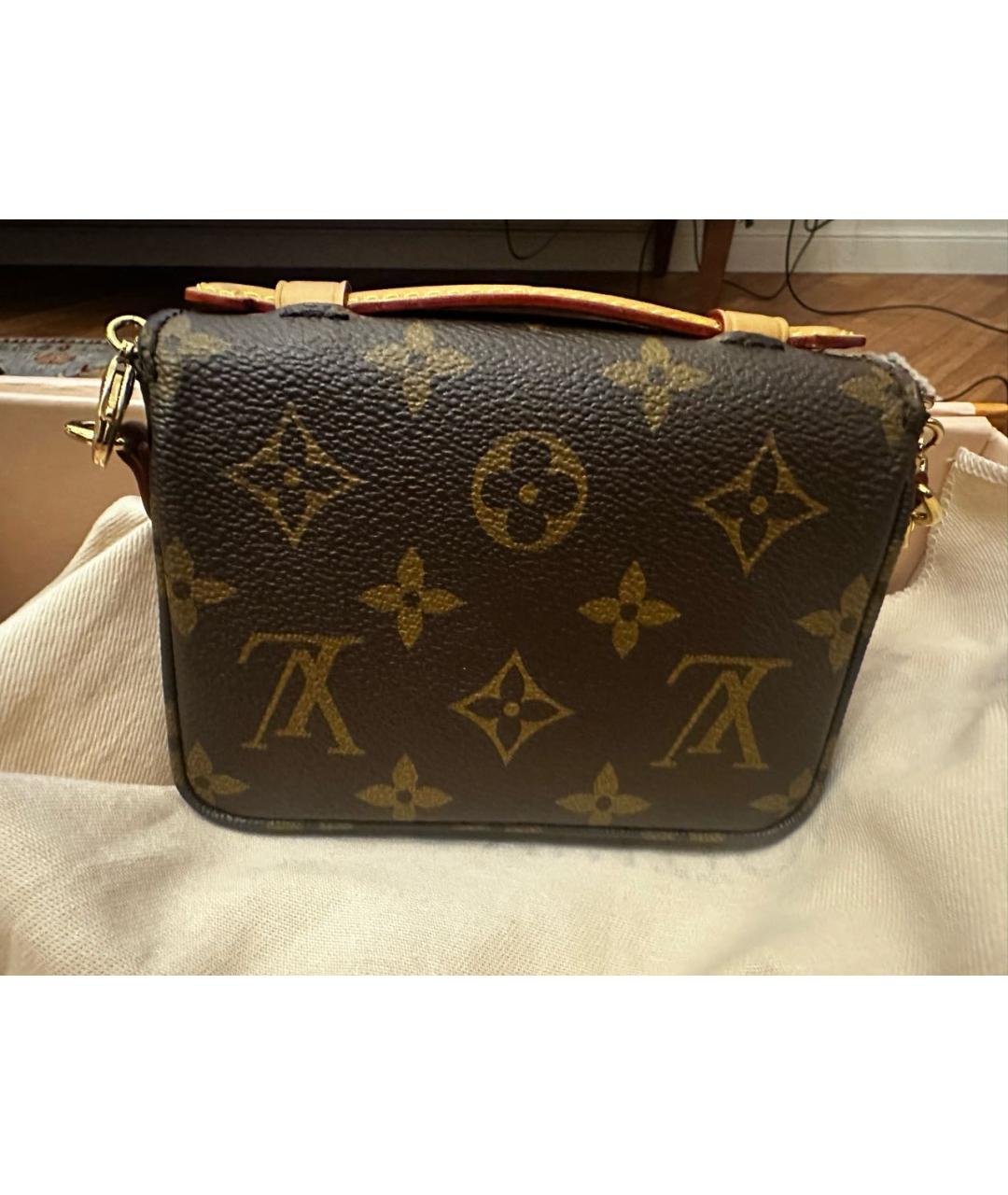 LOUIS VUITTON Коричневая сумка через плечо, фото 4