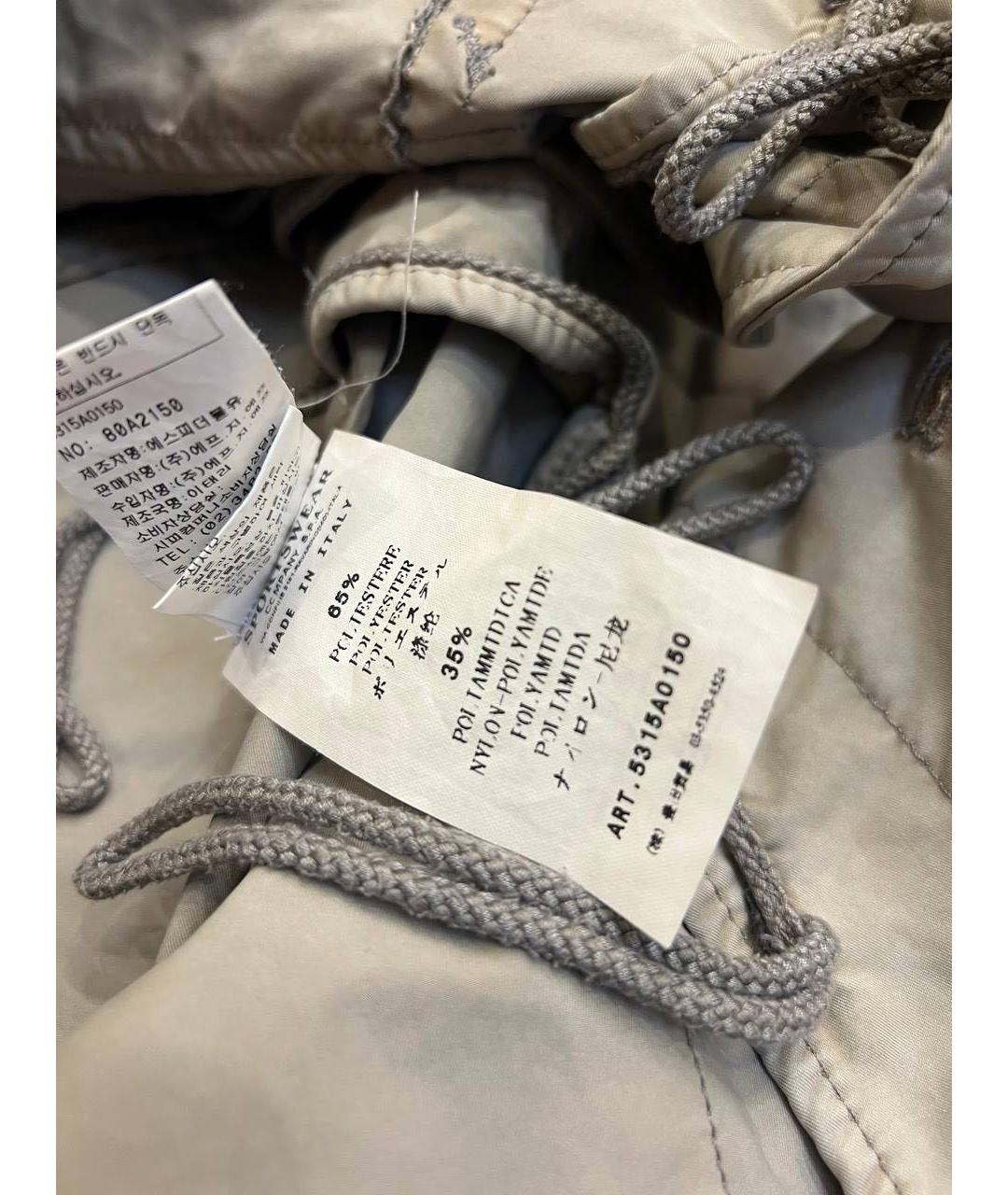 STONE ISLAND Бежевая хлопковая куртка, фото 4