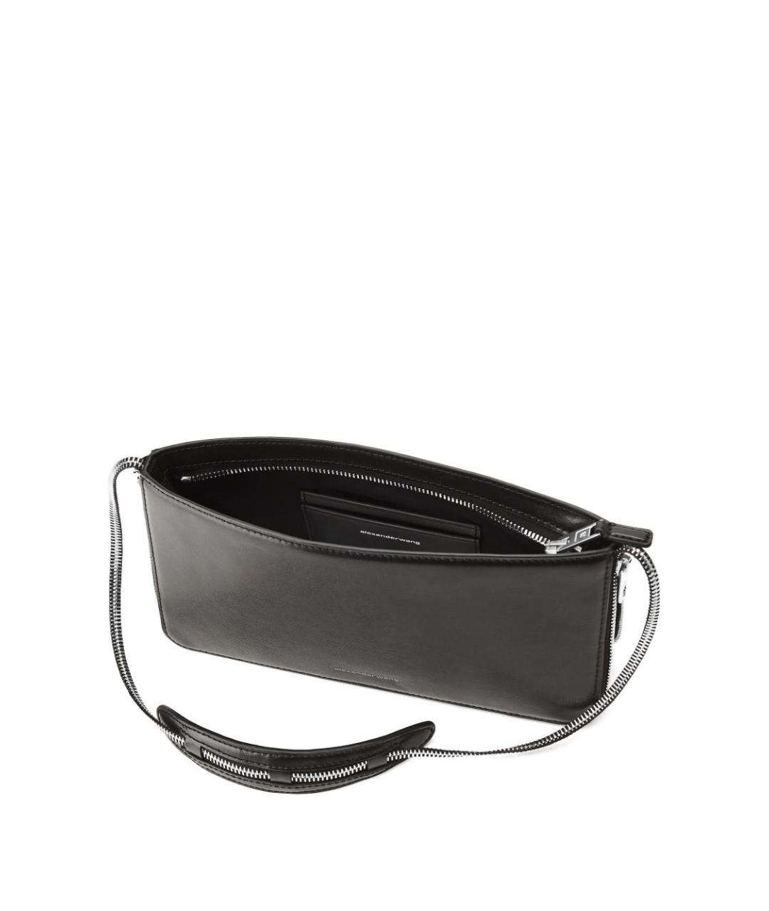 ALEXANDER WANG Черная кожаная сумка через плечо, фото 2