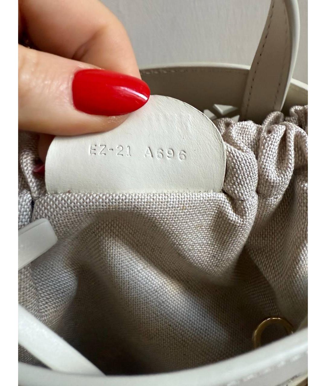 FERRAGAMO Белая кожаная сумка с короткими ручками, фото 7