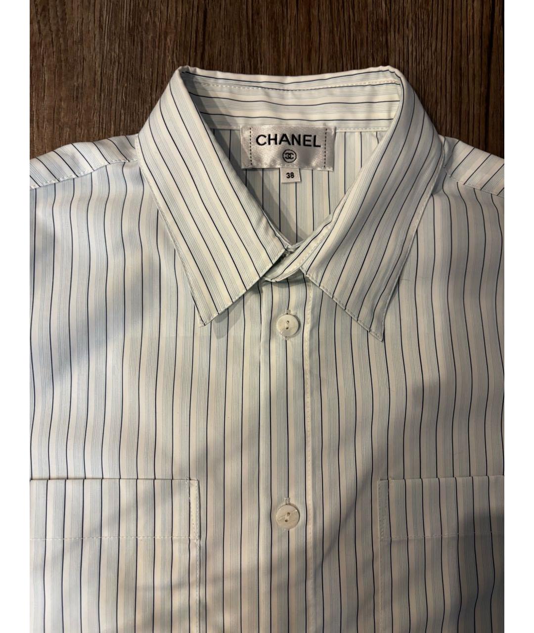 CHANEL Голубая хлопковая рубашка, фото 3