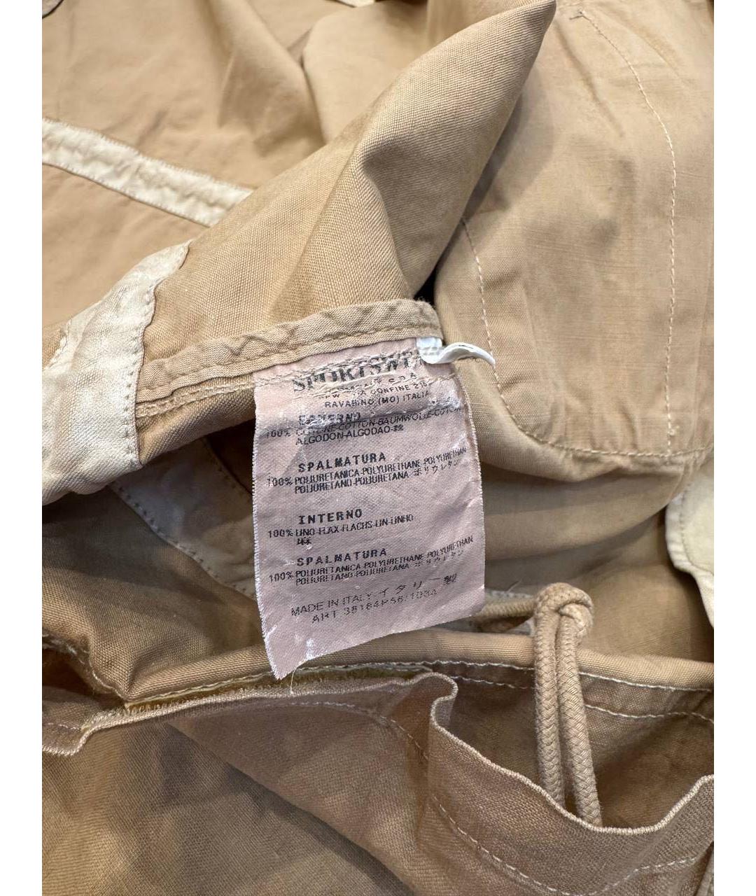 CP COMPANY Бежевый хлопковый тренч / плащ, фото 4