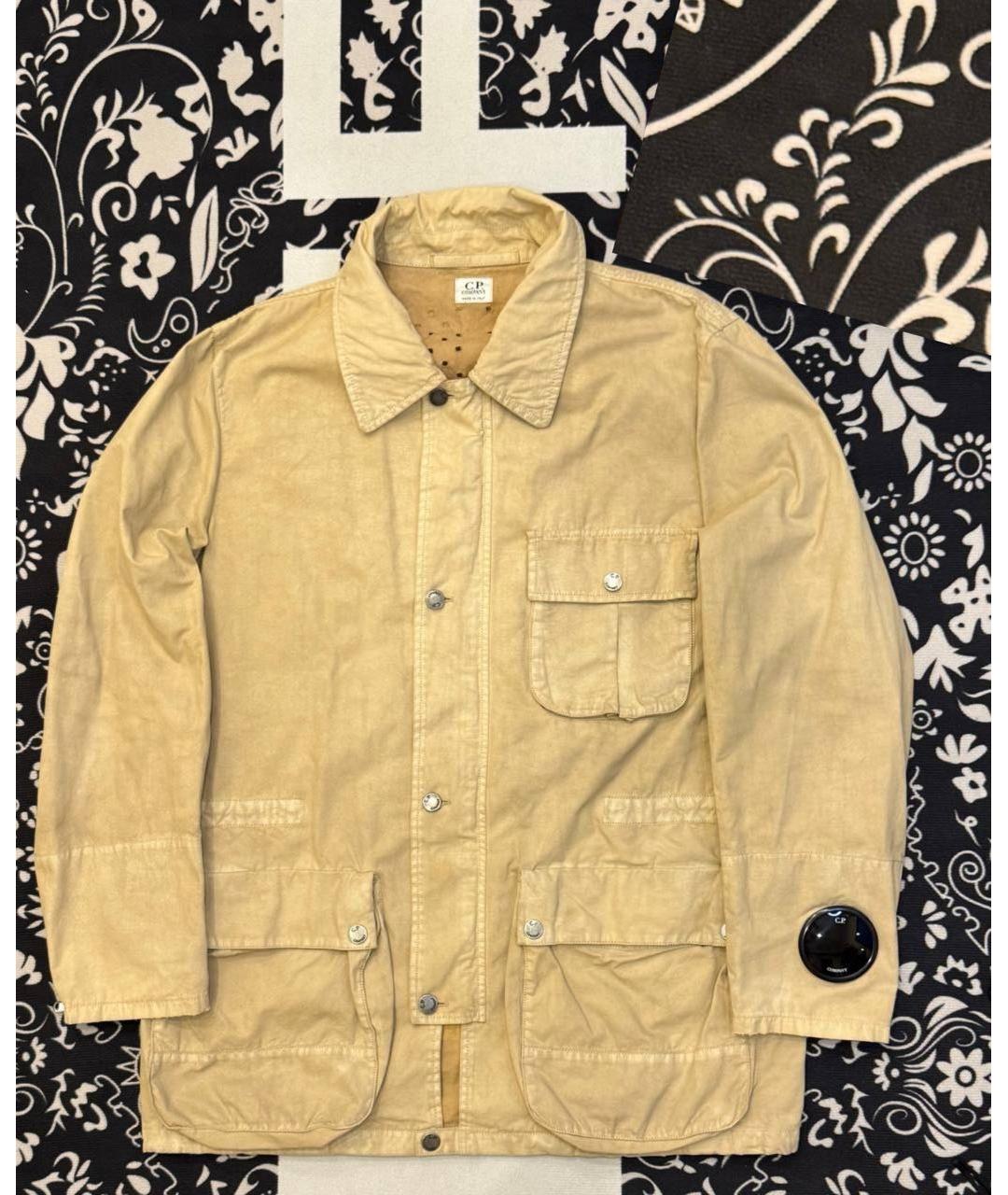 CP COMPANY Бежевый хлопковый тренч / плащ, фото 5