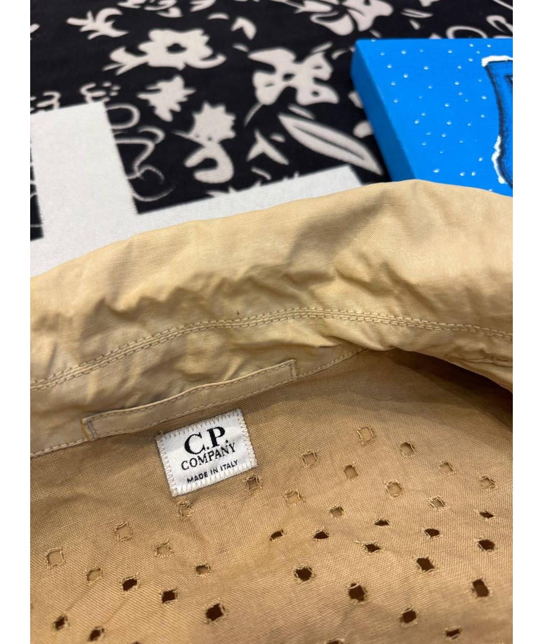 CP COMPANY Бежевый хлопковый тренч / плащ, фото 3